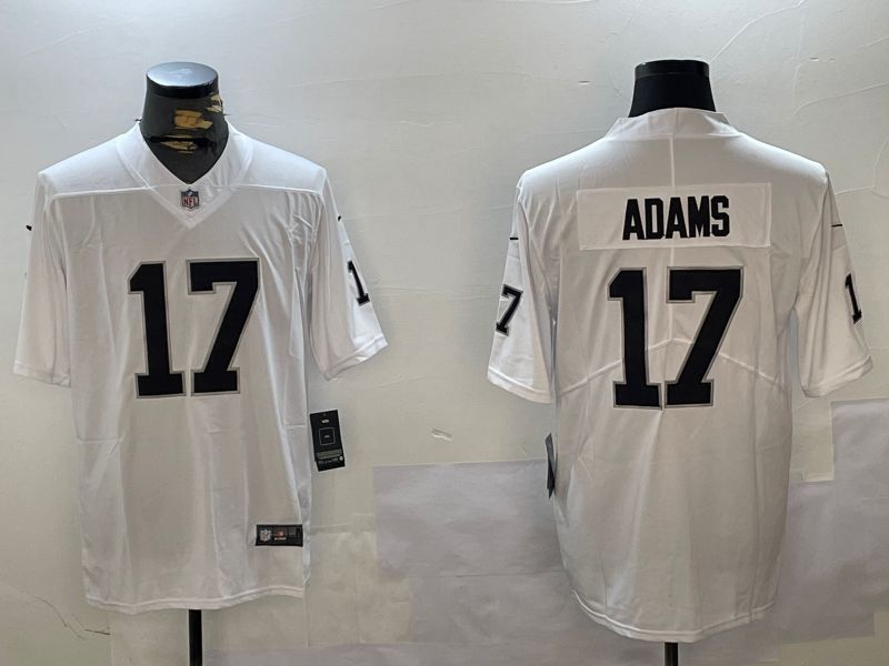 Men Oakland Raiders #17 Adams White Second generation 2024 Nike Limited NFL Jersey style 1->oakland raiders->NFL Jersey